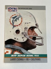 1990 Pro Set Football Super Bowl MVP #8 - Larry Csonka - Miami Dolphins