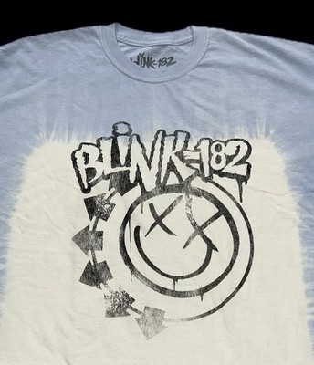 Blink 182 Tie Dye T Shirt Women s S/M 25  X 30  New Goodie Two Sleeves Blue Tee