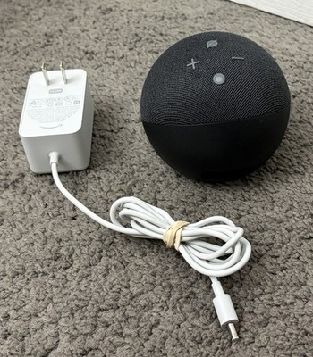 Amazon Echo Dot 4th Gen Smart Speaker Charcoal Model B7W64E w/ Charger