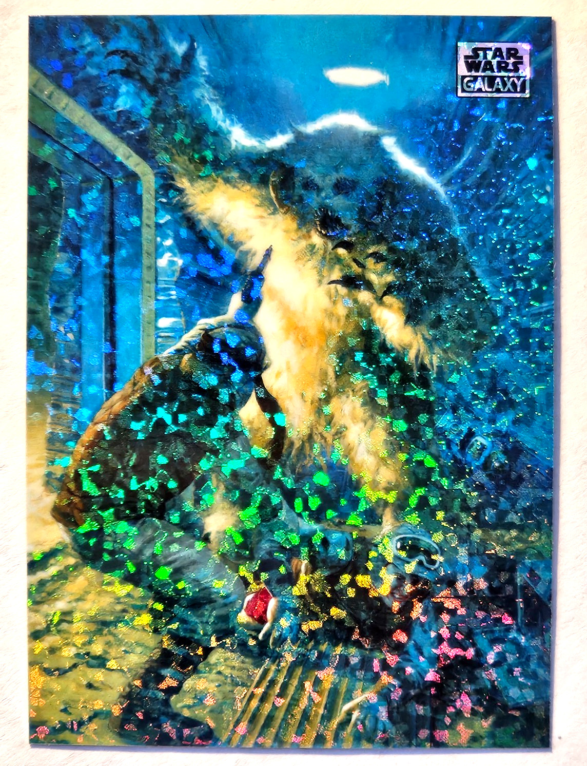 LUKE SKYWALKER 2025 Topps Star Wars Chrome Galaxy Mini Diamond Refractor #34