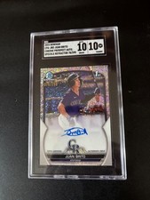 2023 Bowman Chrome Juan Brito Auto /299 SGC 10/10 Guardians Speckle Refractor