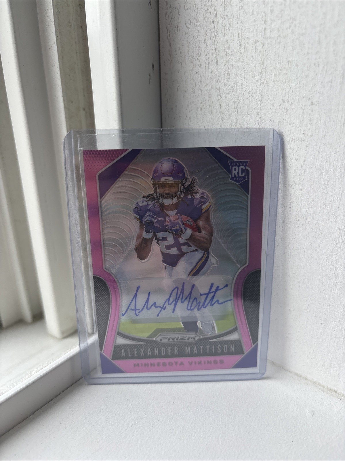 2019 Panini Prizm - Rookies Alexander Mattison #331 Pink Prizm Auto (AU, RC)