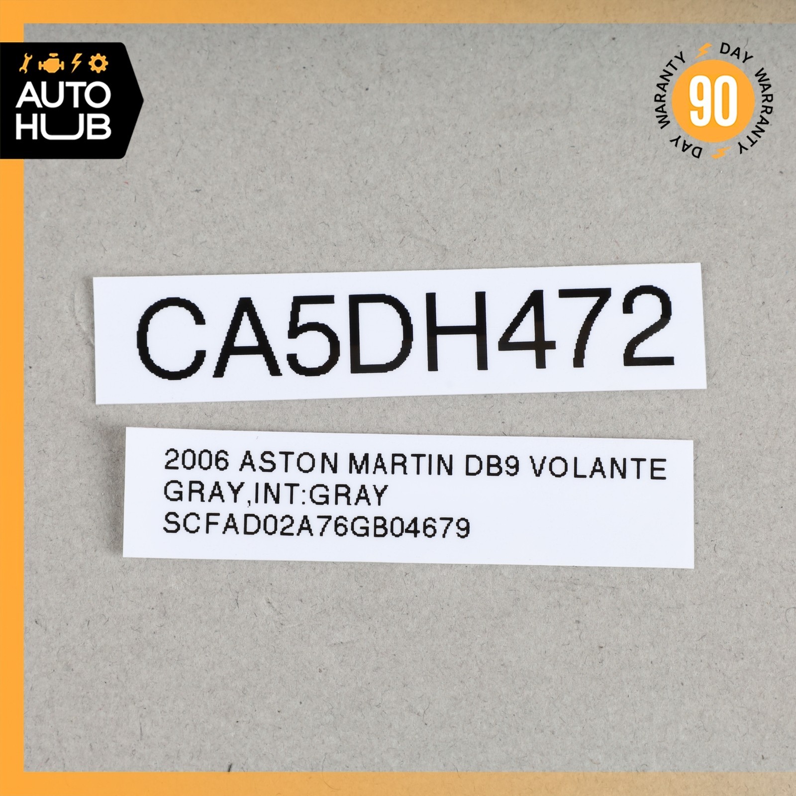 05-17 Aston Martin DB9 V8 Vantage Rear Brake Calipers Set 7G432C465EA OEM 34k