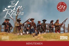 Minutemen (x30) - 1:56 scale figure kit Wargames Atlantic WAAAR001