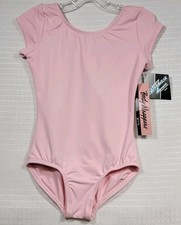 Body Wrappers ProWEAR Pink Cap Sleeve, Ballet Cut Leotard Child Sz 8-10