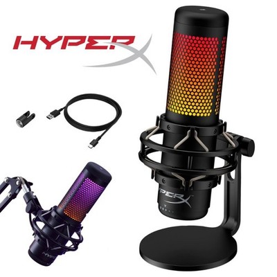 HyperX QuadCast S Mikrofon RGB USB für Streaming Gaming Aufnahme Podcasting