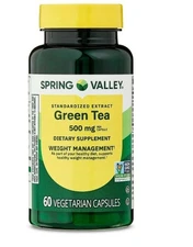 Spring Valley Green Tea Extract Vegetarian Capsules 500 mg 60 Count