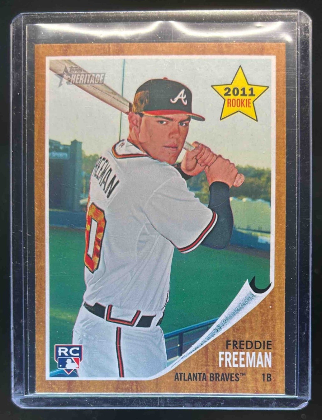 2011 Topps Heritage Freddie Freeman RC Rookie #76 Braves