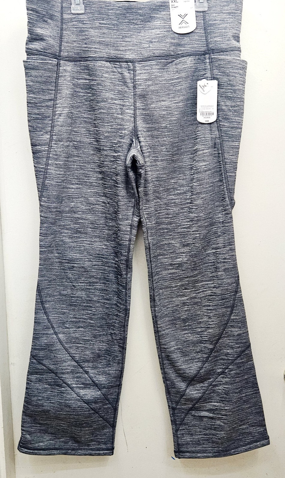Xersion Full Length Legging X Warmth Lining High Rise Fitted -  XXL Charcoal