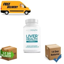 PureHealth Research Liver Health - Milk Thistle, Detox & Cleanse Repair Formula.