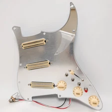 Guitar Prewired Loaded Pickguard for Fender Strat Coil Splitting Pickups Set