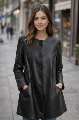 Joseph Ribkoff Trenchcoat Casual Kunstleder 34,36