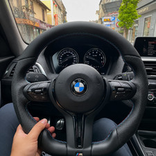 VOLANT PACK M SPORT BMW- Cuir Et Alcantara  E87 E90 E91 E92 E84 - Airbag INCLUT