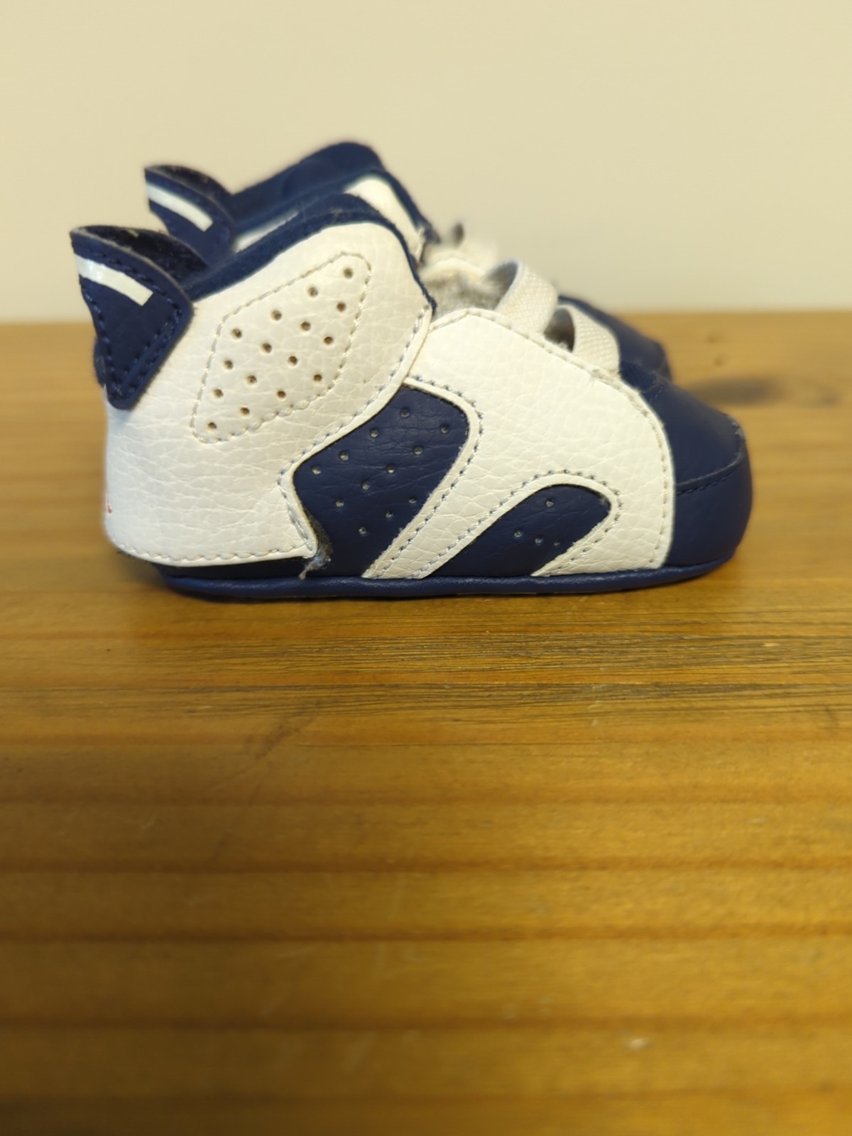 In White And Midnight Navy - Size 1c - Used