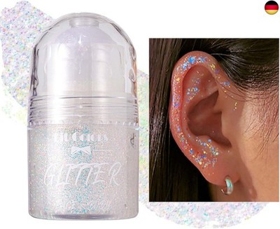 EONFAVE Roll-on Body Glitter Gel, Mermaid Pailletten Glitzer Gesicht, Liquid