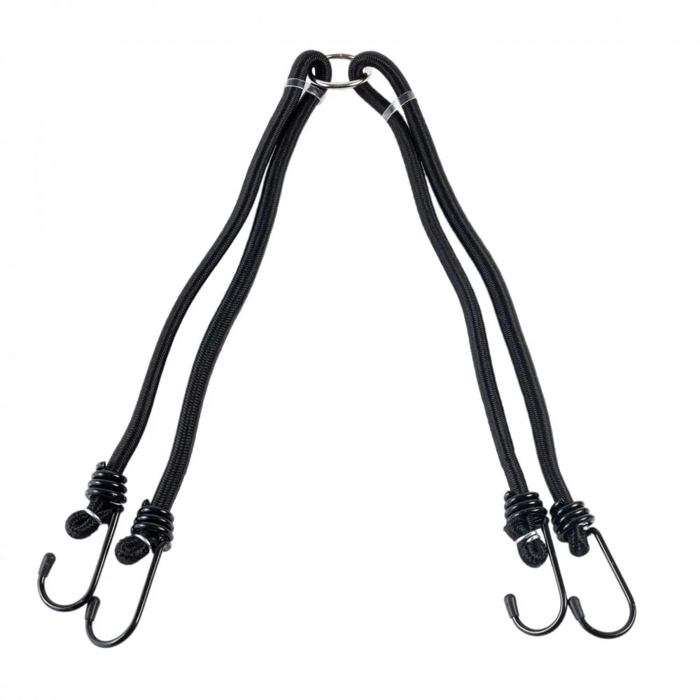 RIDERR Motorcycle Classic Bungee's - Double Pack | 60cm | Steel Hooks | Rubber e