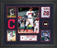 Corey Kluber Cleveland Indians Framed Collage & Piece of Game-Used Baseball