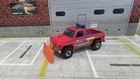 Vintage 1986 Hot Wheels Red Bywayman BRIAN'S SNOW & DIRT REMOVAL Plow