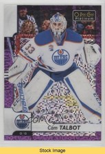 2017-18 O-Pee-Chee Platinum Violet Pixels Cam Talbot #38 READ d4e