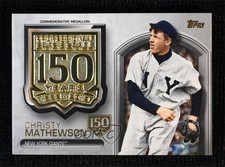 2019 Update Manufactured Medallion 150th Anniversary Christy Mathewson HOF kq9