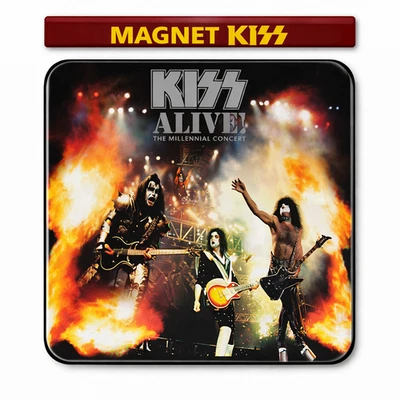 Magnet KISS – Aimant Frigo Album Hard Rock alive millennial concert - Photo 1/4