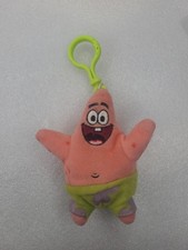 Ty Beanie Baby PATRICK STAR Spongebob Squarepants Key Clip 4" Plush Toy