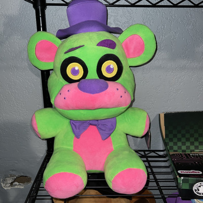 NWT Funko Jumbo Green Black light Freddy Plush RARE