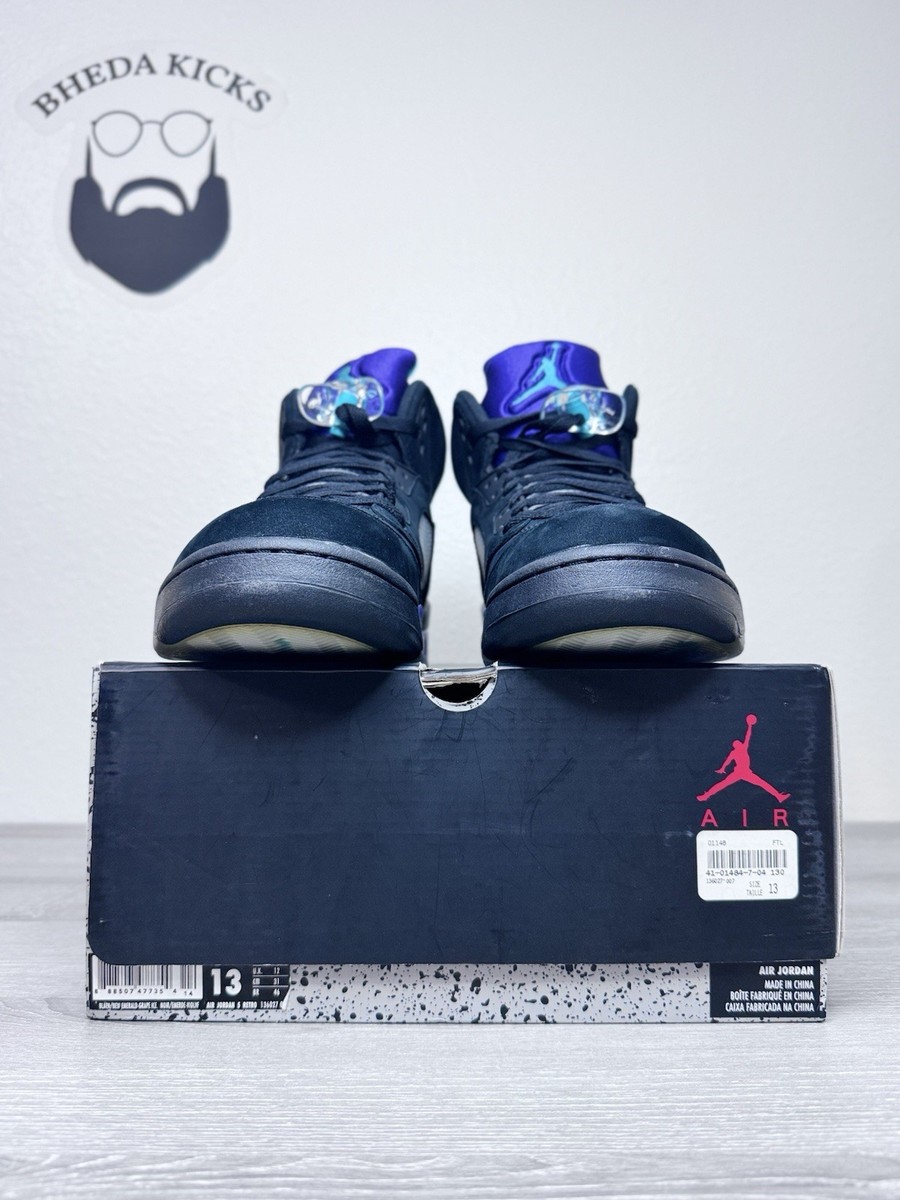 Size 13 - Air Jordan 5 Retro Black Grape for sale online | eBay