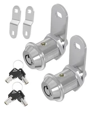 RV Storage Locks, 7/8” Camper 7/8 inch, 2 Locks with 4 Keyed Alike CROME