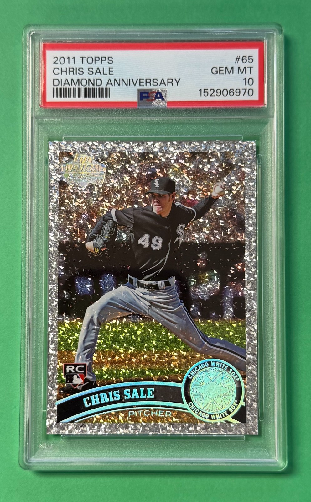 2011 Topps CHRIS SALE Diamond Anniversary Rookie RC #65 PSA 10 Gem Mint