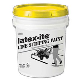 Latex-ite174; 5040  5 Gal. Line Striping Paint Lead-Free Fast Dry Yellow 1 Each