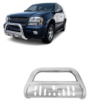 Cadillac Bull Bars Black Horse Bull Bar Skid Plate Stainless Steel fit 2002-2006 Cadillac Escalade