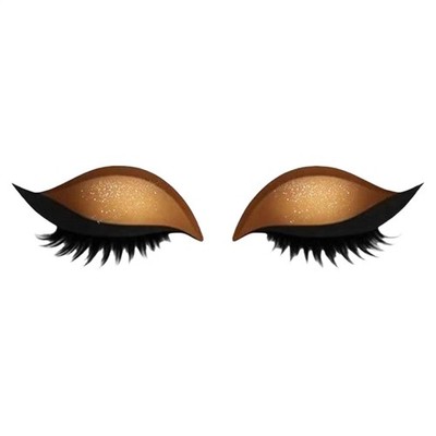 Eyeshadow Stickers Waterproof Makeup Eye Shadow Eyelash Patch For Prom, Cosplay