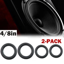 2PCS 4/8Inch Speaker Surround Rubber Woofer Edge Audio Repair Foam Protect US