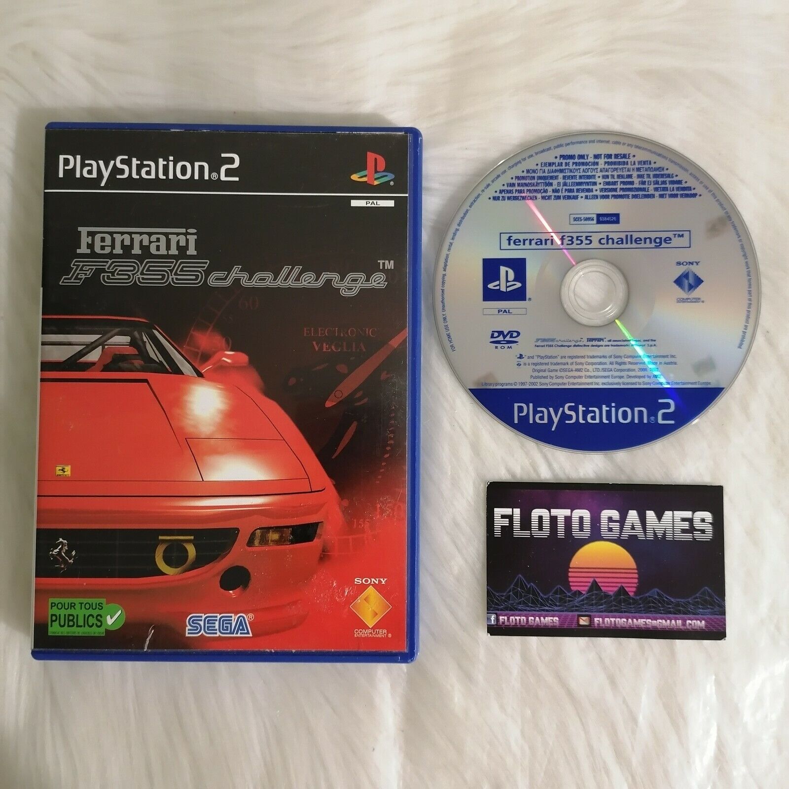Jeu Ferrari F355 Challenge Playstation 2 PS2 PAL PROMO Version - Floto Games