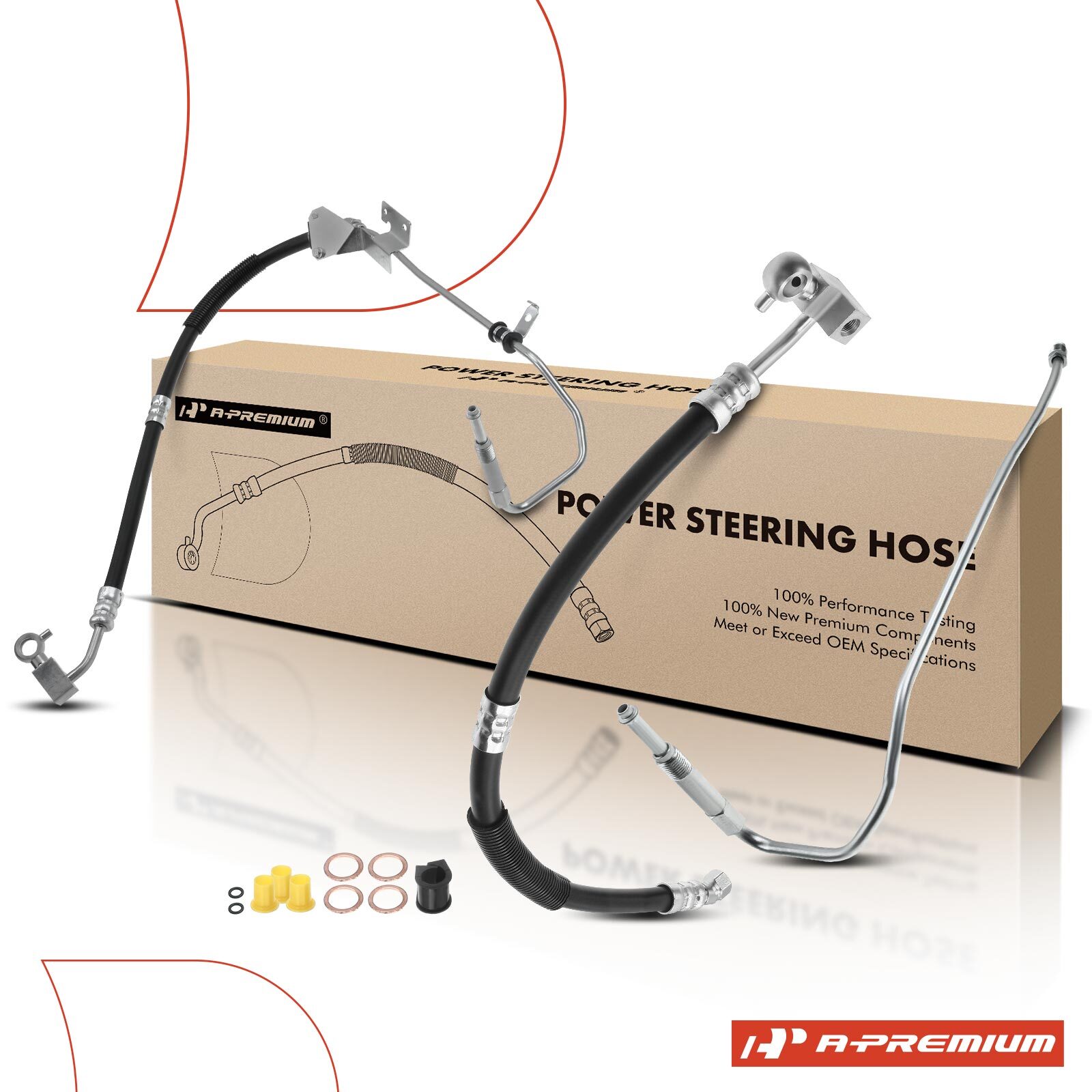 A-Premium 3x Power Steering Pressure Hose Assy for Nissan Frontier 05-10 2.5L