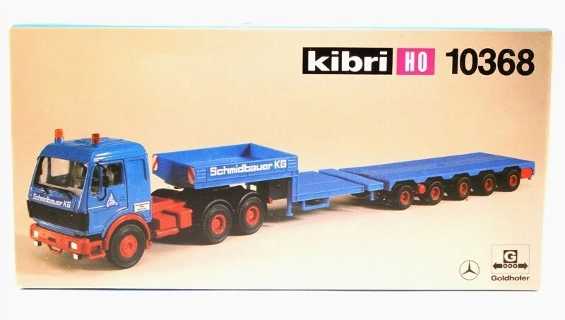 KIBRI 1:87 #10368 - Mercedes Benz - Truck + 5 Axle articulated Low Trailer - KIT - Immagine 2 di 2