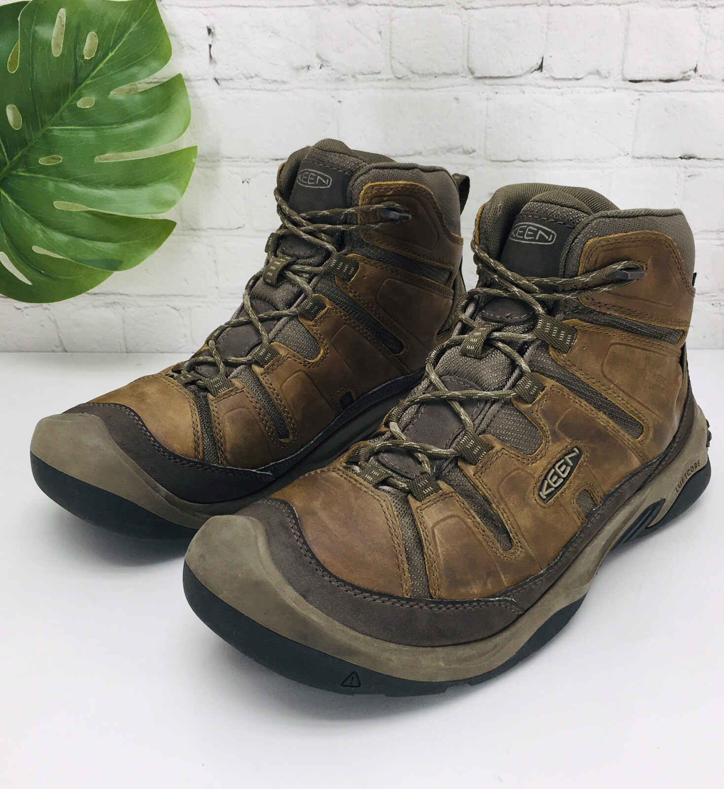 Stivali da trekking Keen Circadia Vent uomo 13 tacco medio blocco Luftcore lavoro impermeabili