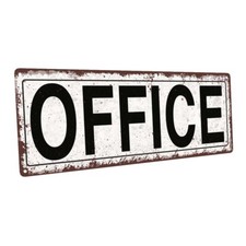 Office Metal Sign; Wall Decor for Home and Office