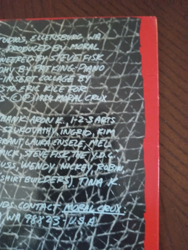 Moral Crux – The Side Effects Of Thinking LP Record Mutant Pop Cringer Lookout - Picture 8 of 14