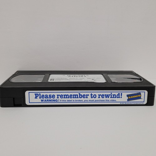 *DAMAGED* A BEAUTIFUL MIND VHS Tape Authentic Blockbuster Video Movie Rental - Picture 5 of 12