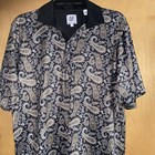 Kilburne Finch Mens Paisley Polo Shirt Sleeve Shirt Large
