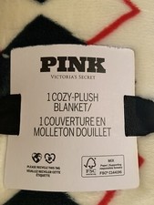 NWT  VICTORIA'S SECRET PINK PLUSH SHERPA BLANKET 50"x60"