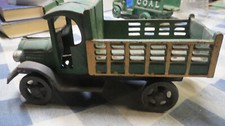 Vintage Cast Iron Truck Malatesta Sons Green