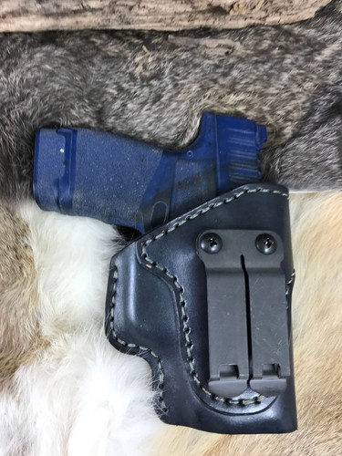 IWB Leather Holster with Monoblock Clip for Walther CCP - Picture 3 of 18
