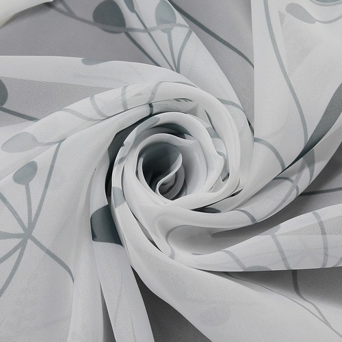 Transparent Gardinen Stores Ösen Kräuselband Schlaufenschal Vorhang Wohnzimmer - Bild 11 von 17