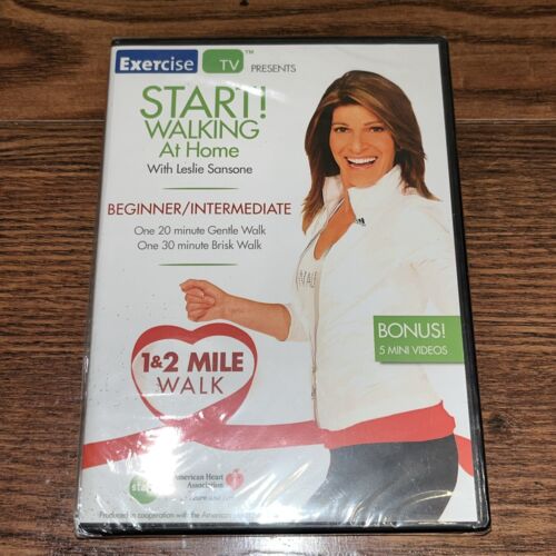 Leslie Sansone Start! Walking At Home 1 & 2 Mile Walk DVD Beginner Intermediate
