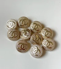 CC Designer Vintage Designer Gold Button STAMPED | 10 PC Bundle
