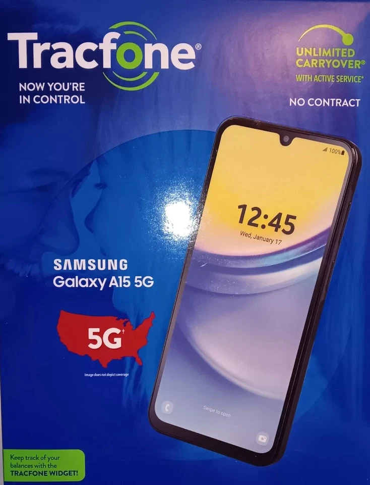 Samsung Galaxy A15 6.5" 5G 64GB + 1 Year of Tracfone service 1500 Min/Text/Data - Image 4 of 4