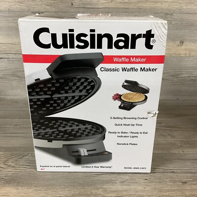 Cuisinart WMR-CAP2 Round Classic Waffle Maker with 5-Setting NEW OPEN BOX